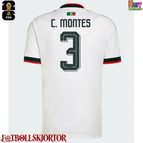 Mexiko Cesar Montes #3 Bortatröja VM 2026 Kortärmad